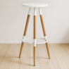 Buy Scandinavian style stool - Metal White 59144 - prices